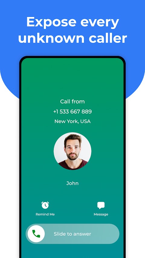 Call Blocker and Spam Filter blocked calls screen